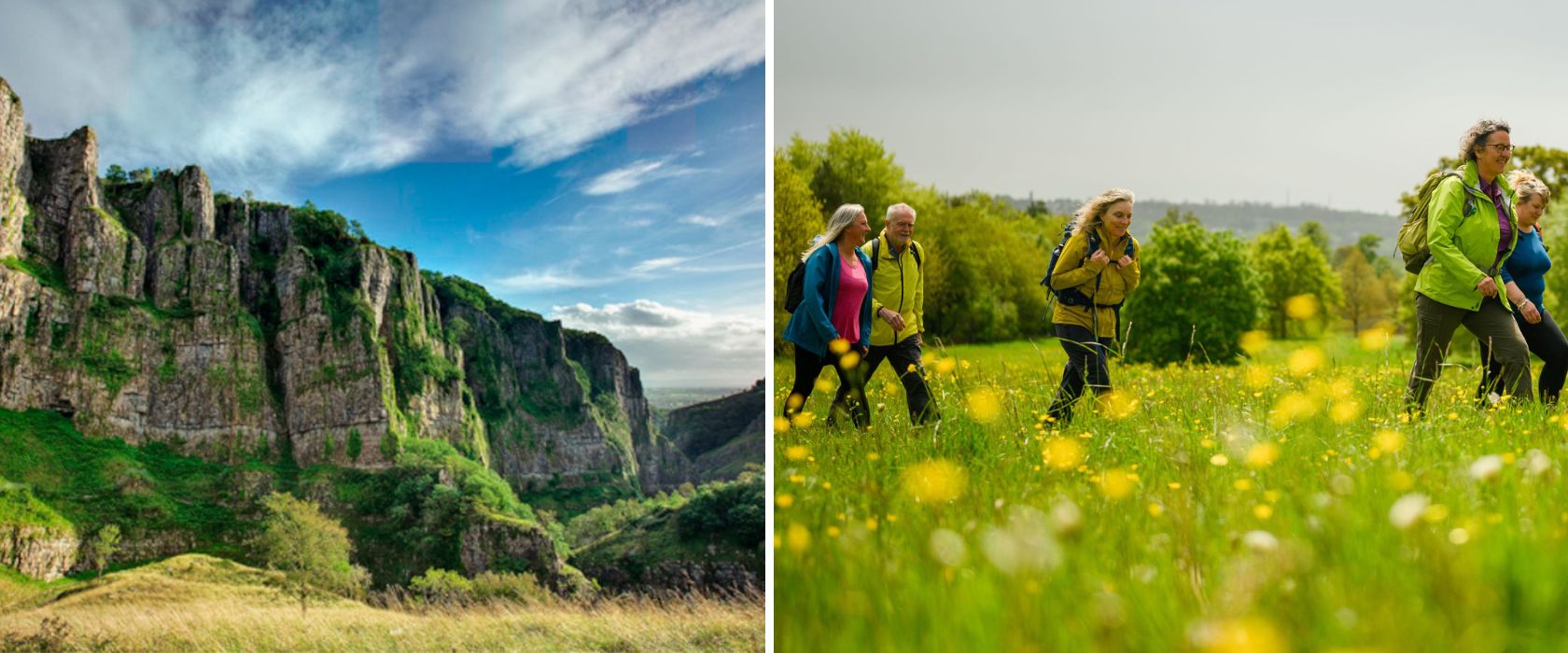 A collage of people running in the city and on trails