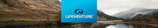 Lifeventure logo and a lake in the background