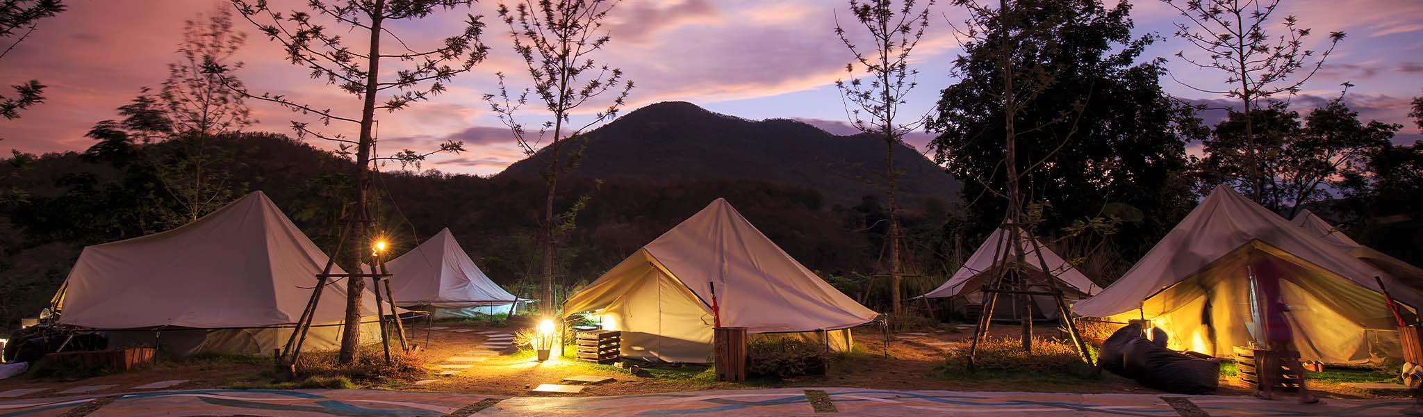 Glamping tents