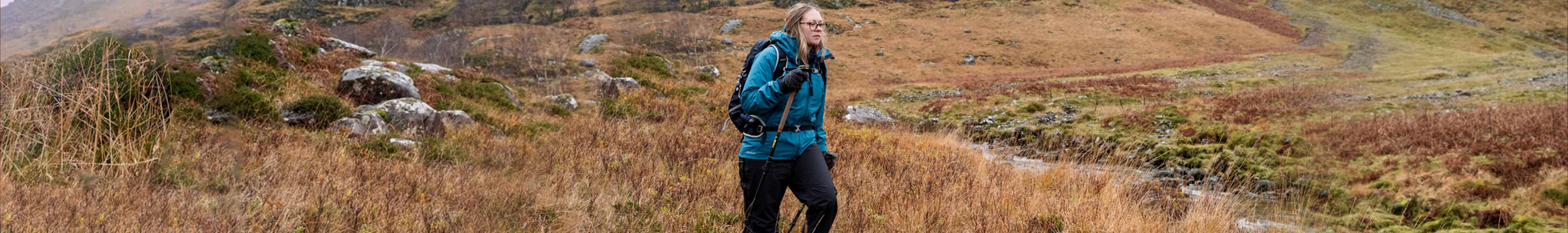 Woman hiking