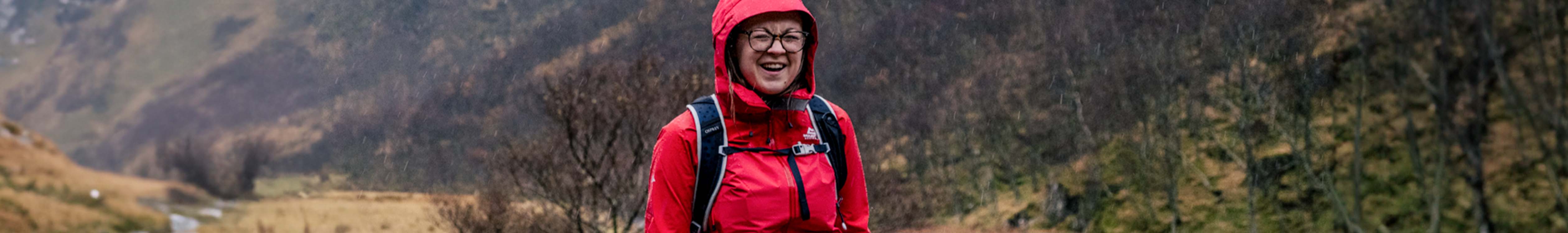 Woman walking outdoors wearing a jacket