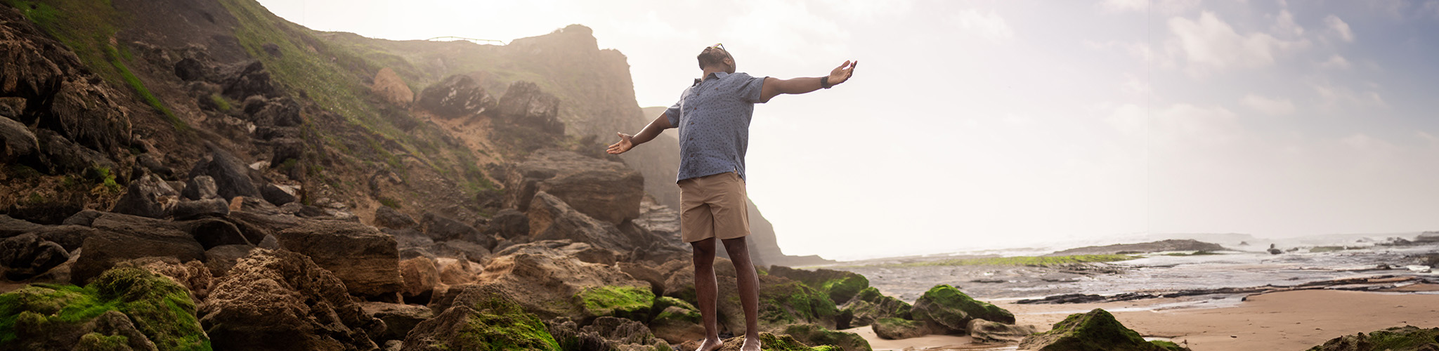 Man enjoying the outdoors