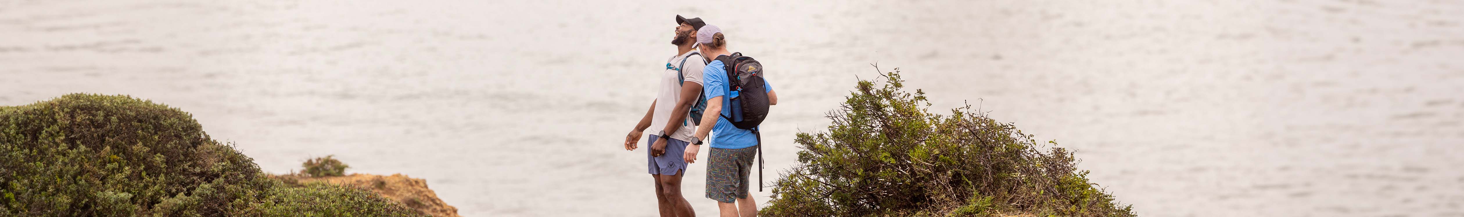 Men relaxing outdoors