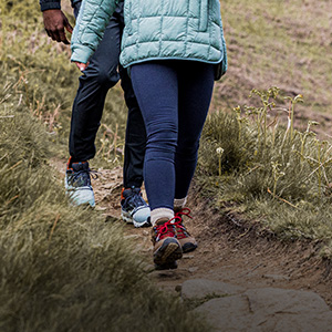 Woman hiking