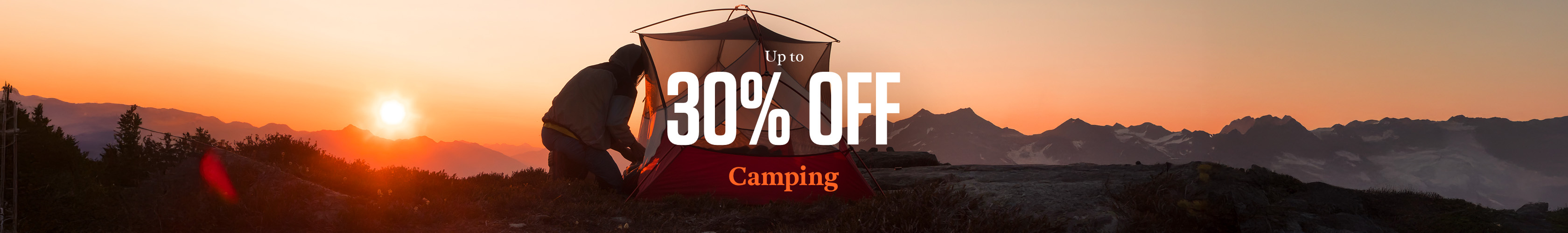 30% off camping