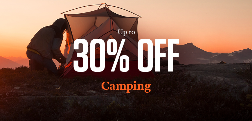 30% off camping