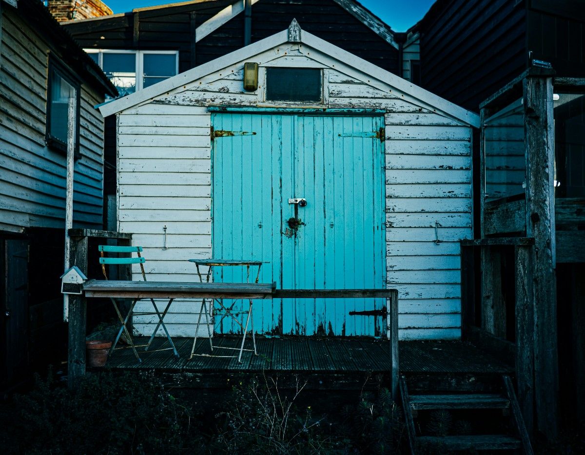 Whistable Beach fishing hut