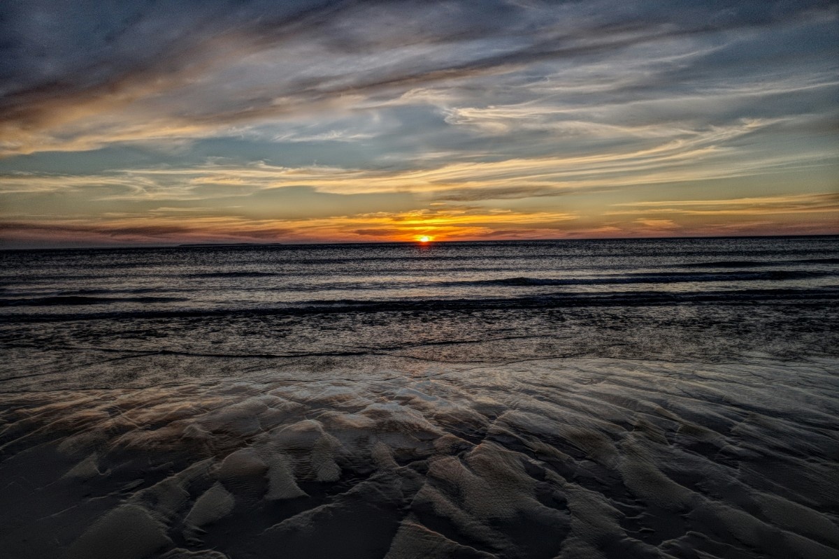 Woolacombe Beach at sunset