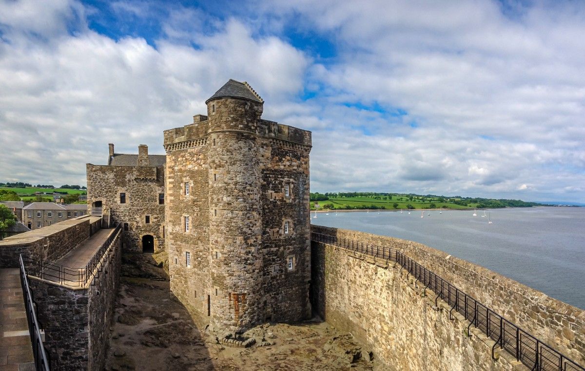 An image taken from inside Blackness Castle