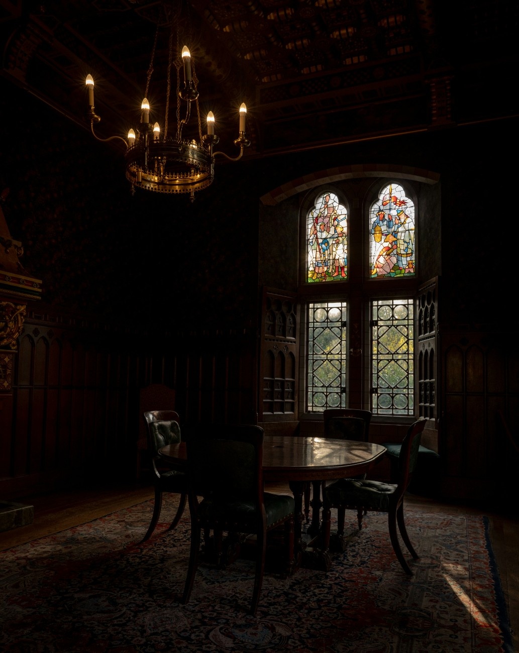 A window in Cardiff Castle