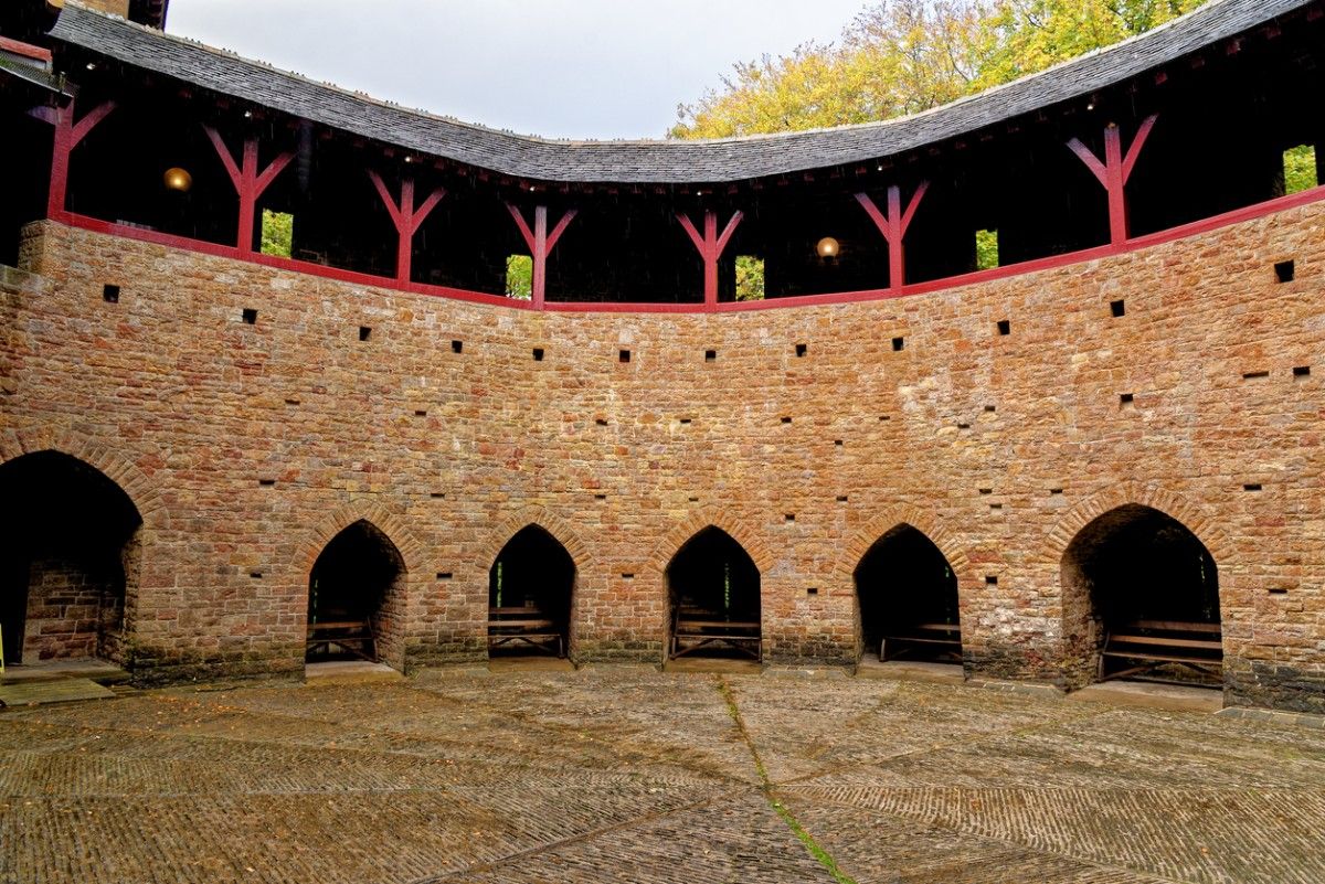 Castle Coch courtyard