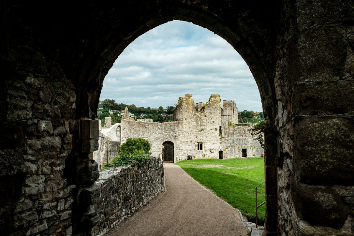 Chepstow Castle in Wales