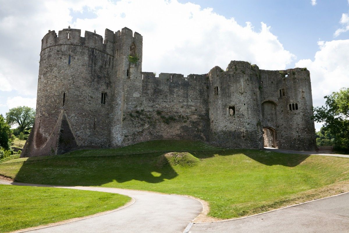 Chepstow Castle in Wales