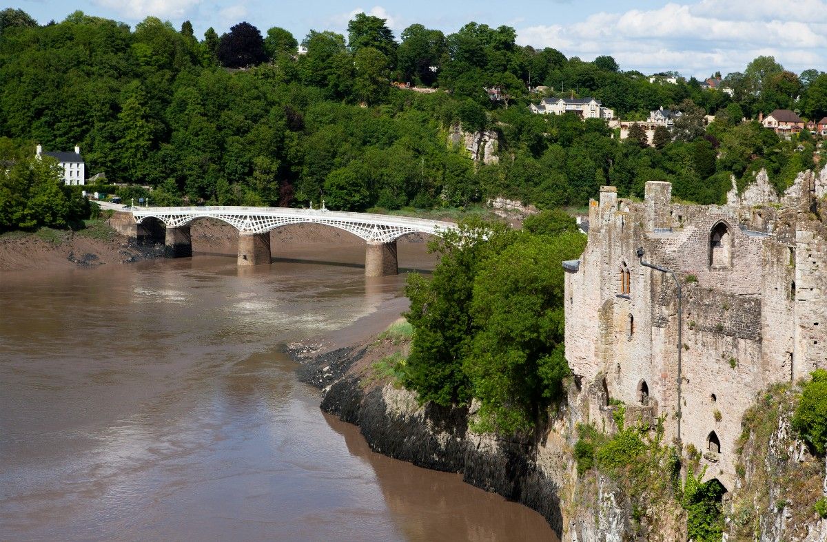 Chepstow Castle on the River Wye