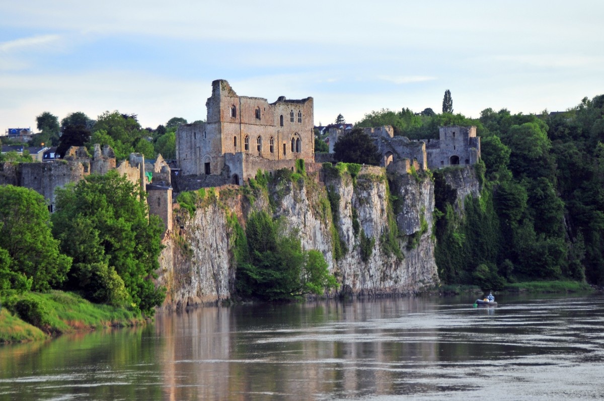 Chepstow Castle on the River Wye