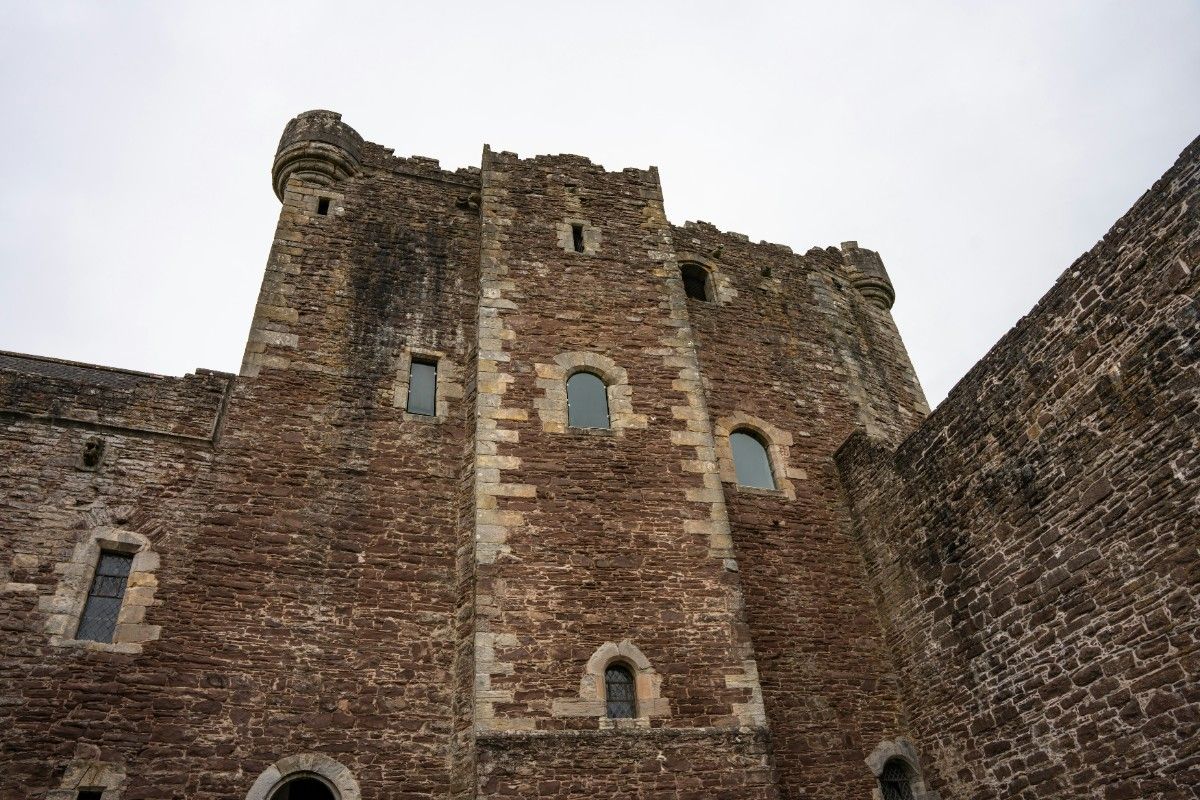 Doune Castle's walls 