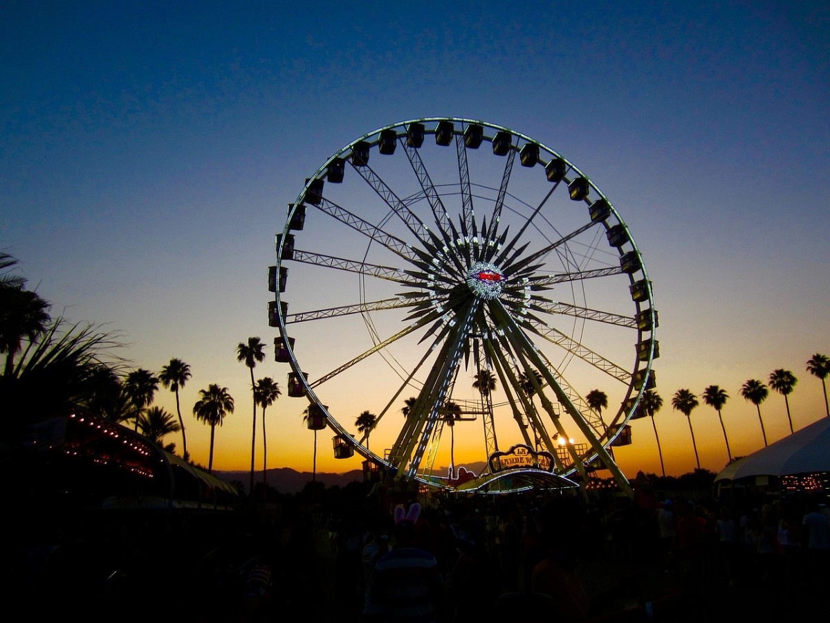 The famous ferris wheel at Coachella 