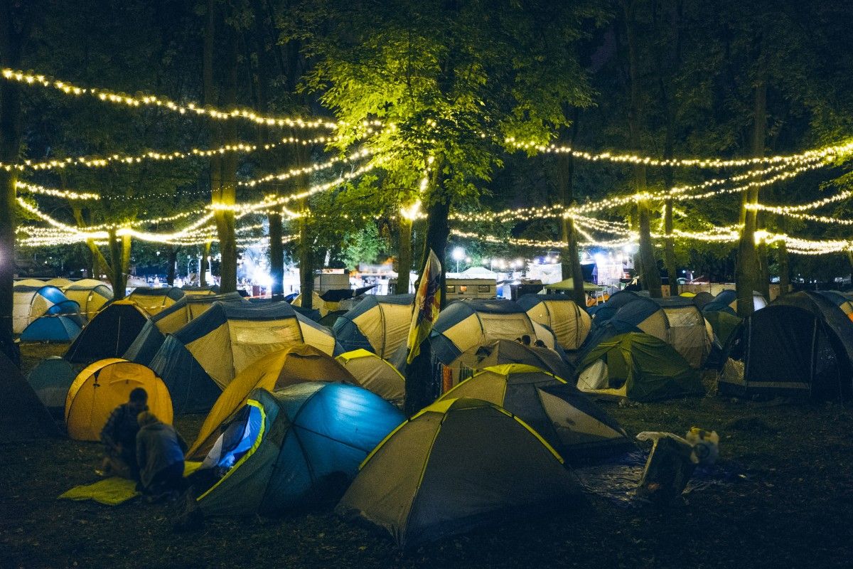 The festival campsite at Sziget 