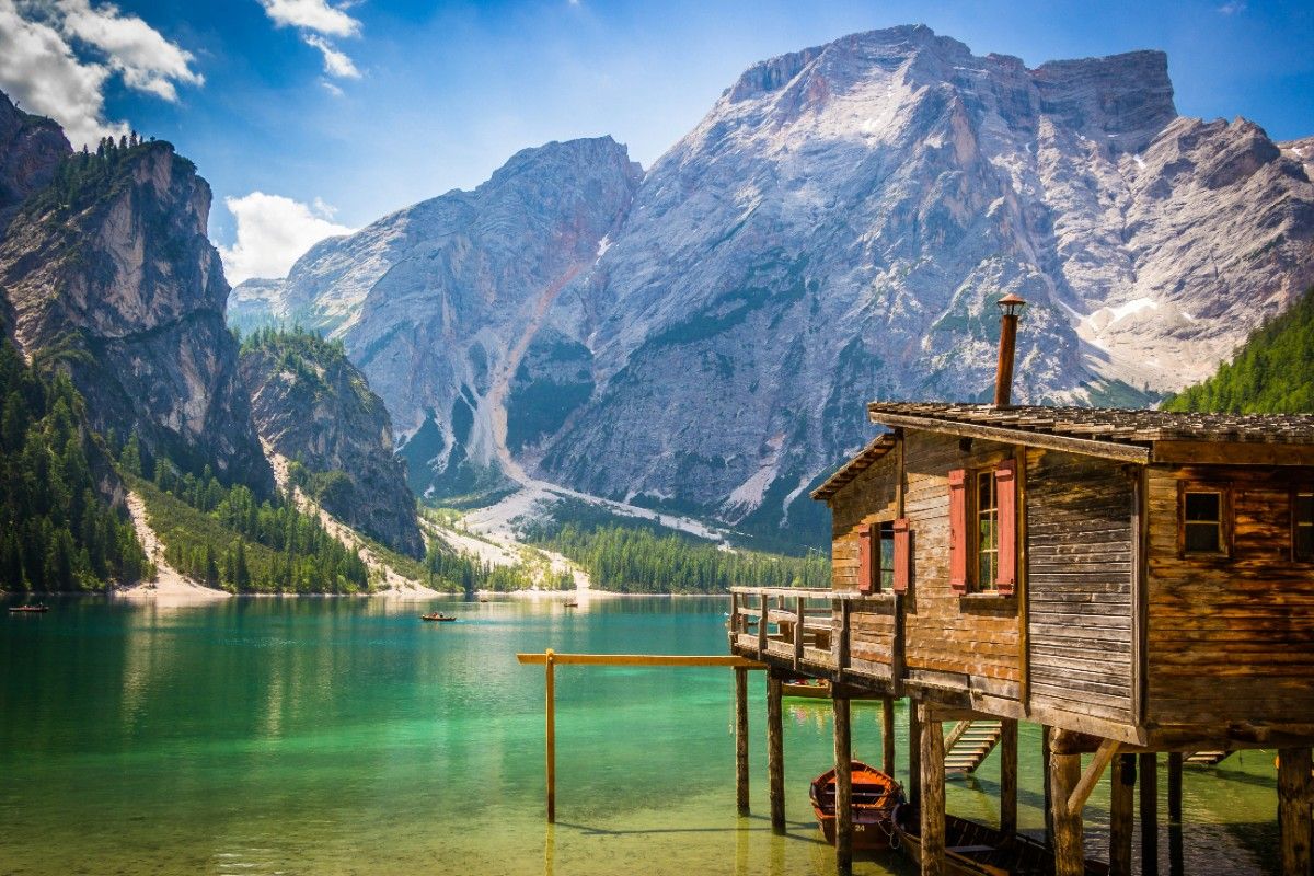 A lake in The Dolomites