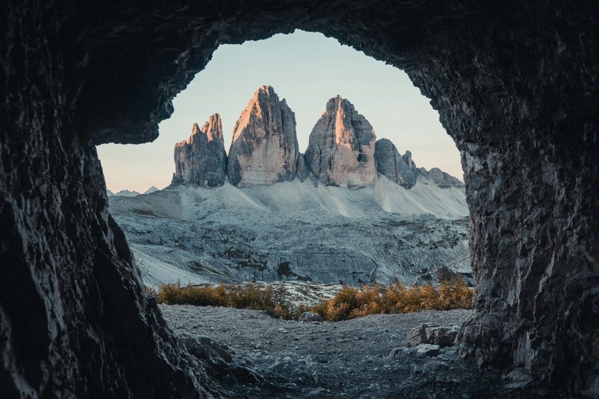 The Dolomites with a lake 