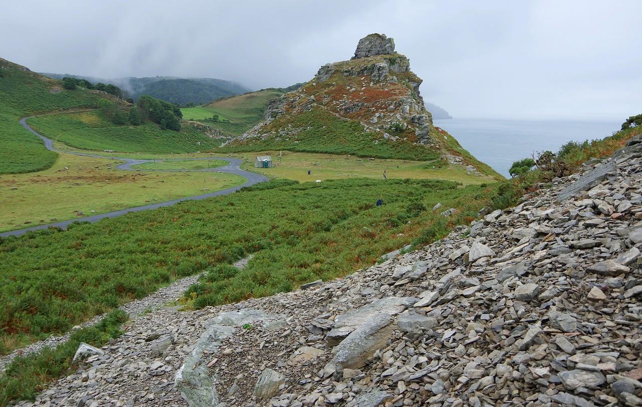 The Exmoor National Park coastline