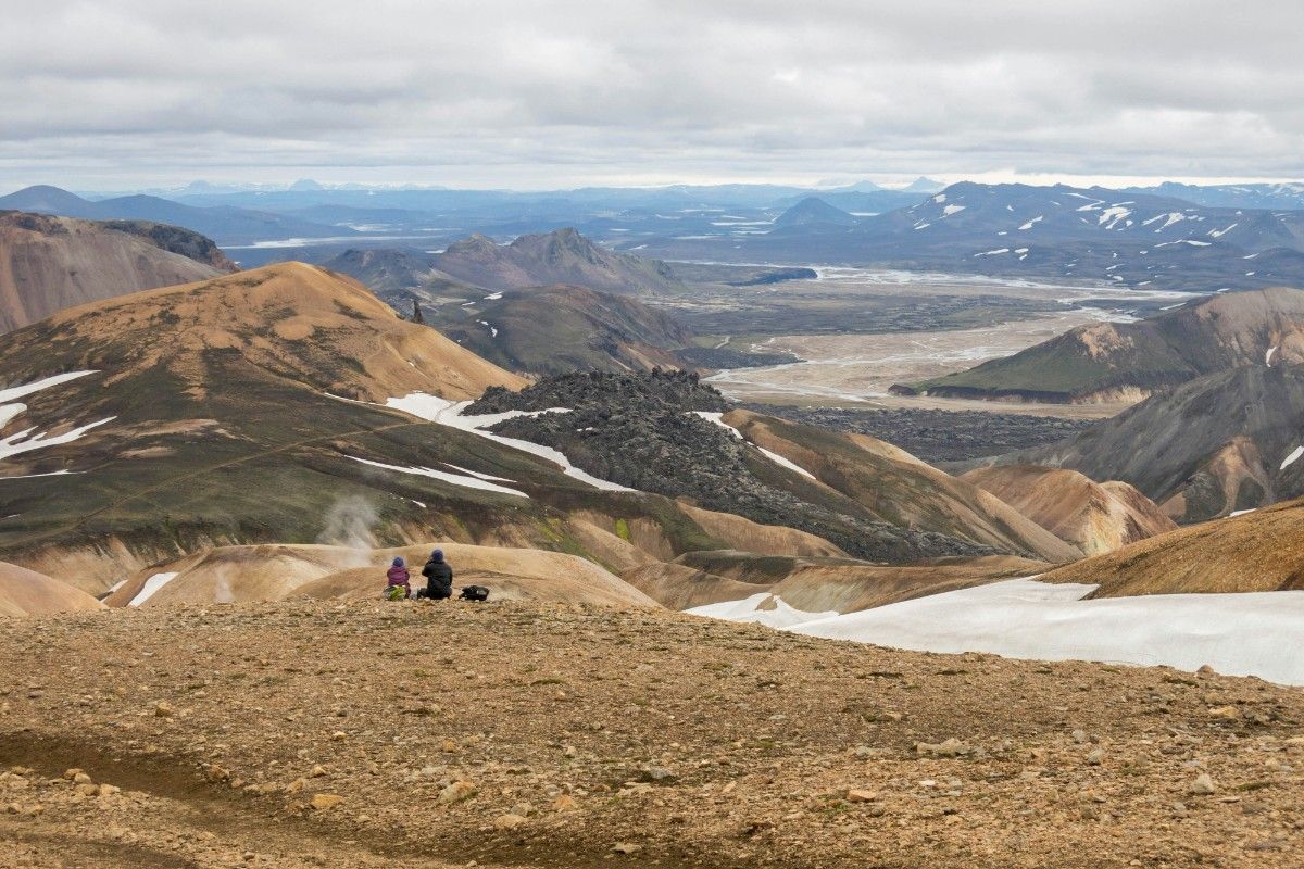 People on the Laugavegur Trail