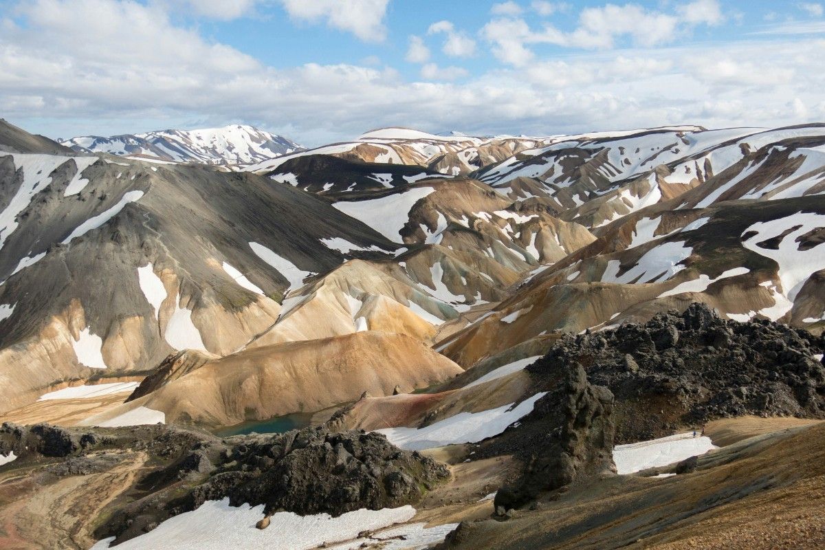 The mountains of the Laugavegur Trail