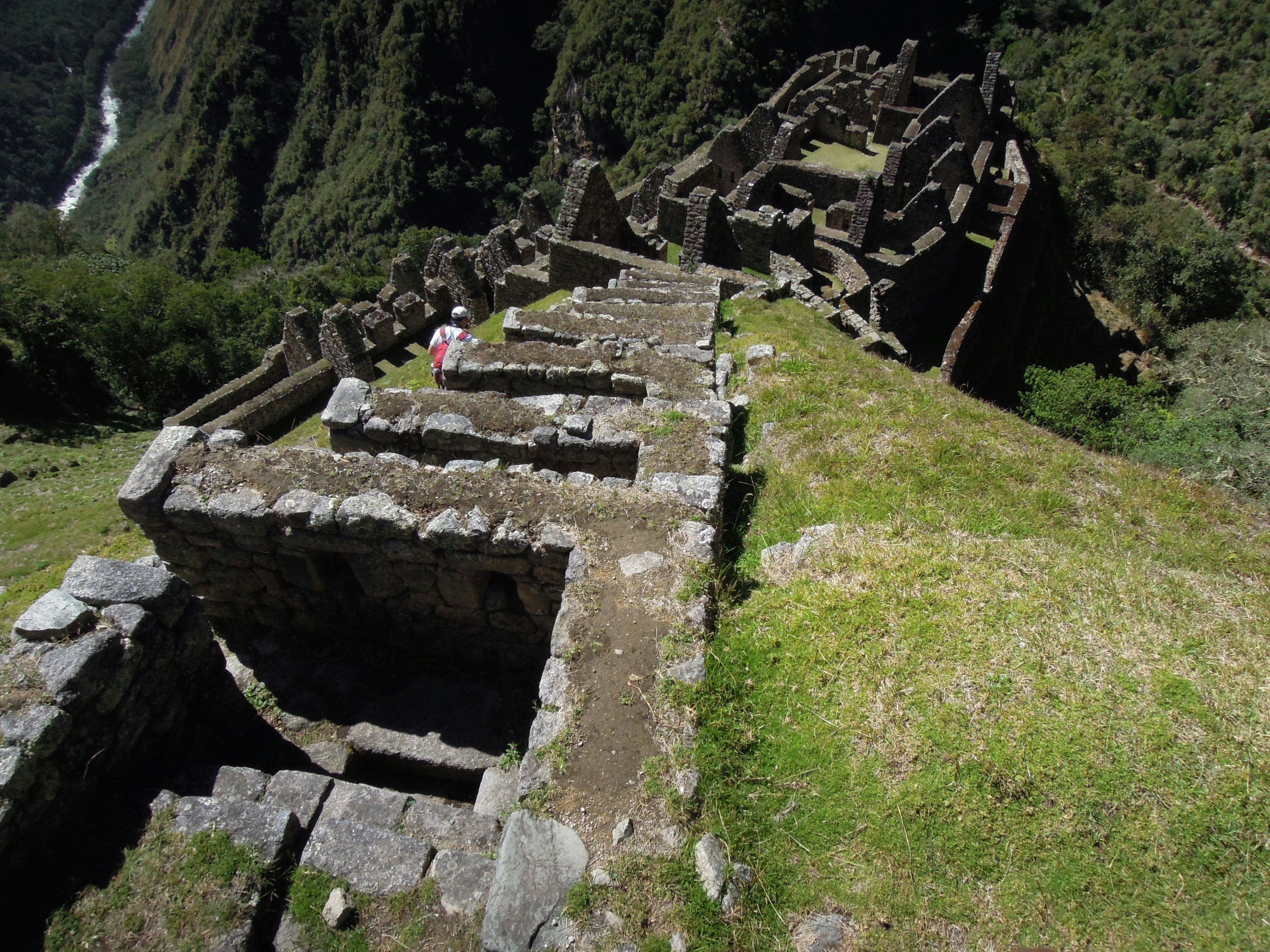 Steps at Machu Picchu, part of The Inca Trail