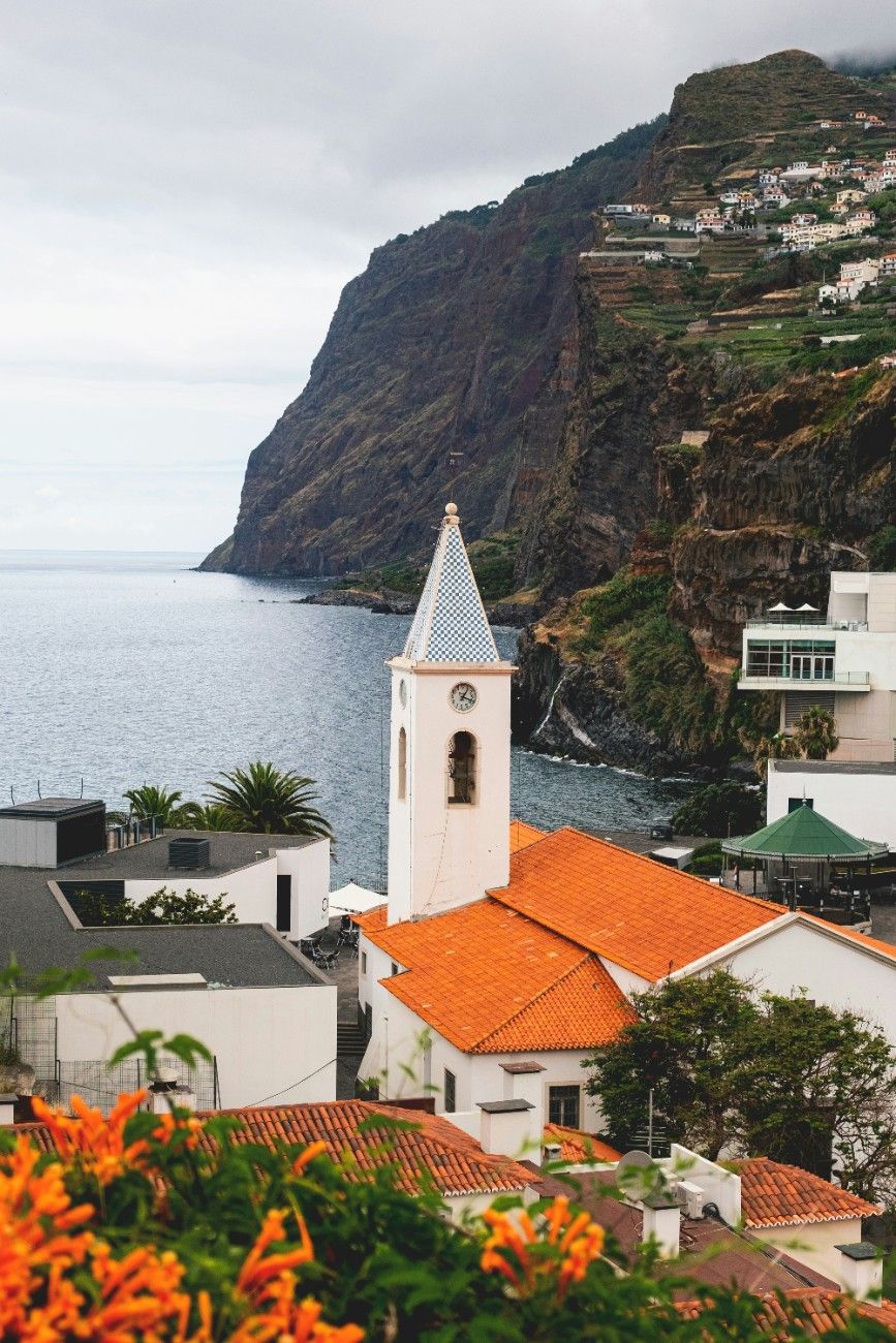 A church on the Madeira landscape