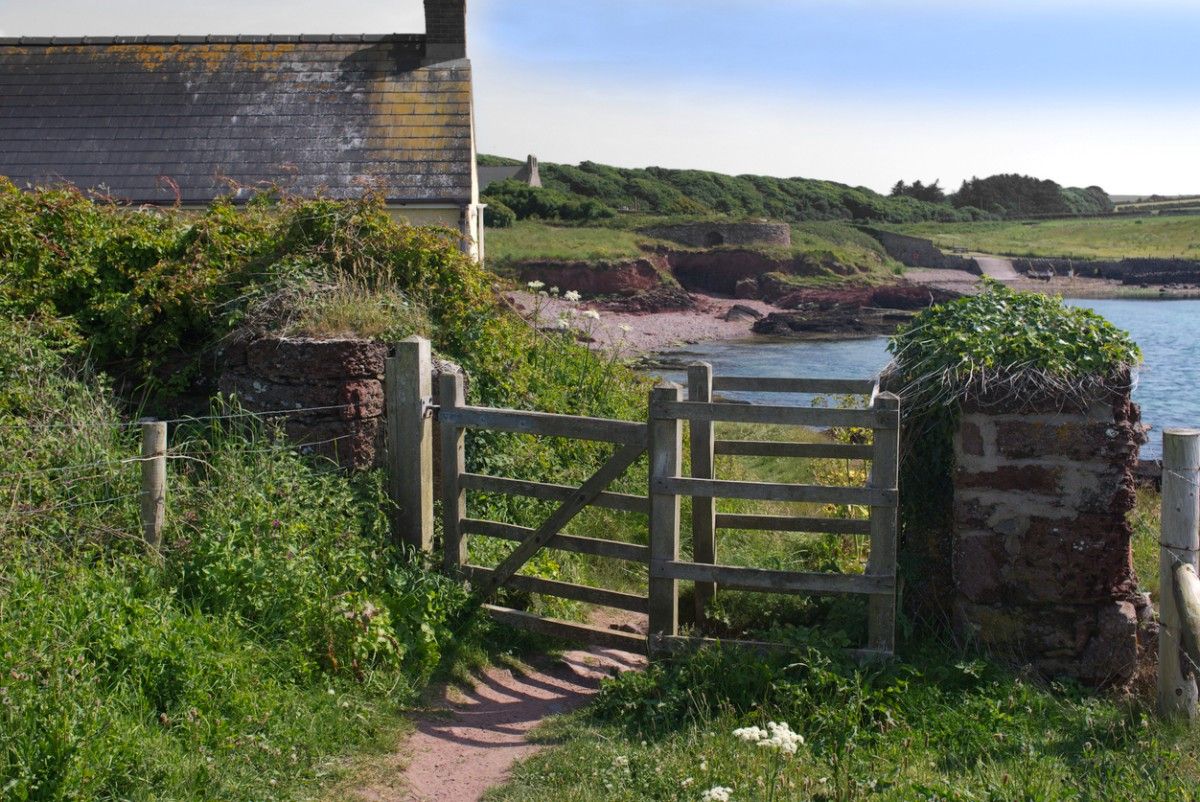 A gate on The Pembrokeshire Coast Path