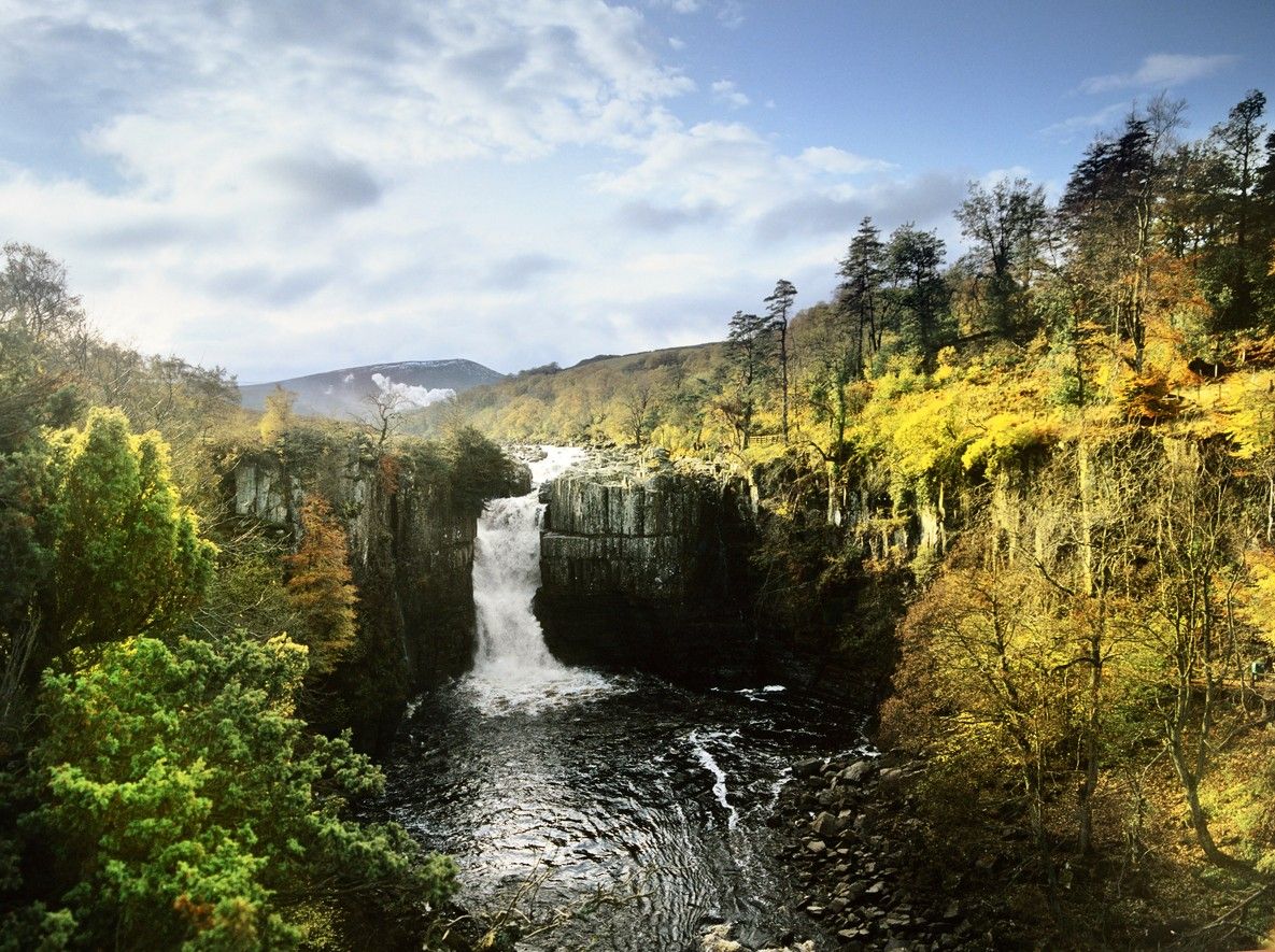 A waterfall on the Pennine Way