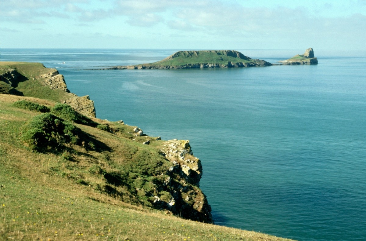 The Worms Head at Rhossili Bay