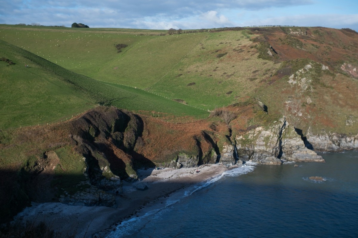 The cliffs of the South West Coast Path