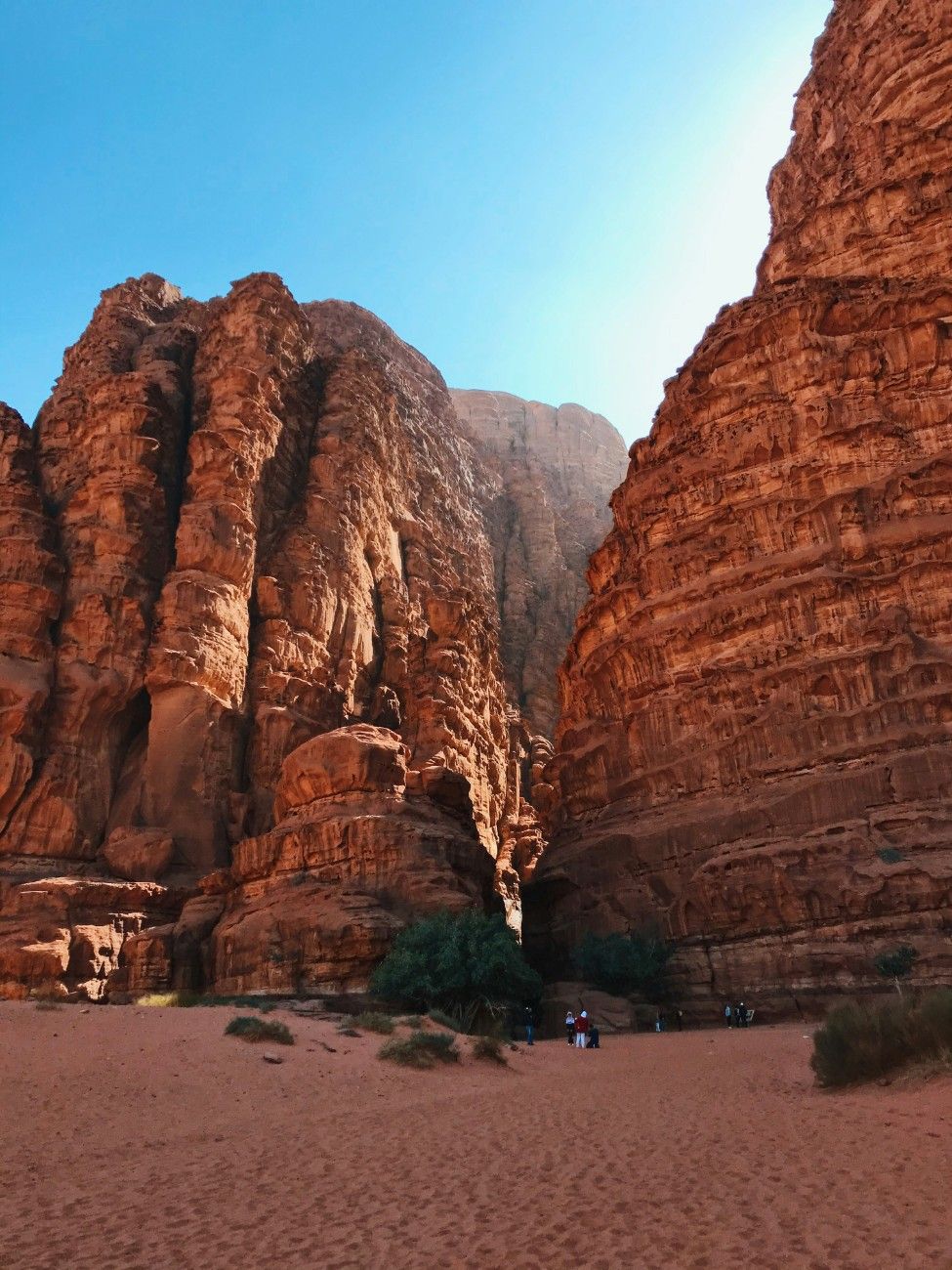 A rock formation in Wadi Rum desert 