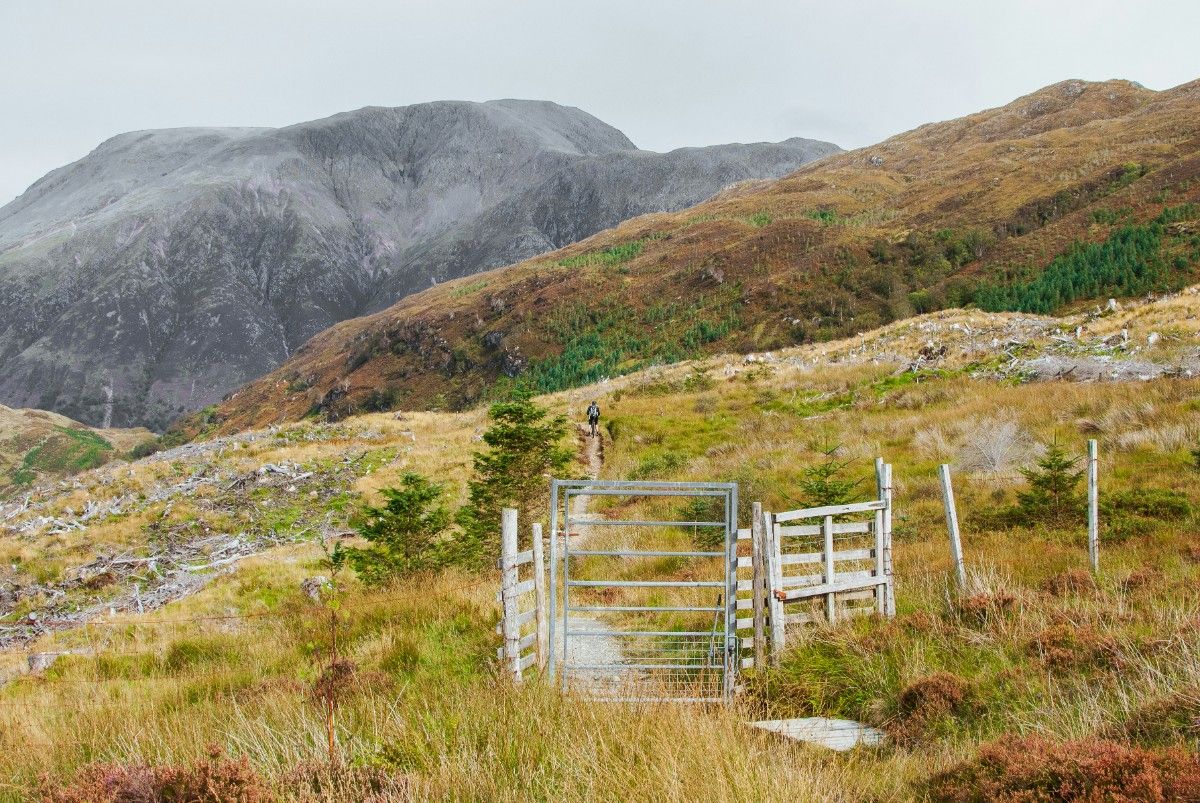 A gate on the West Highlands Way