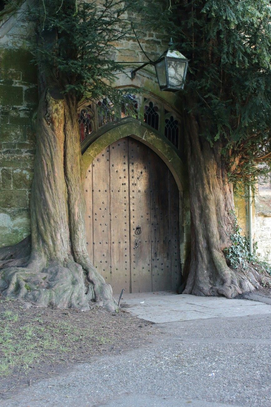 A church door in Stow-on-the-Wold