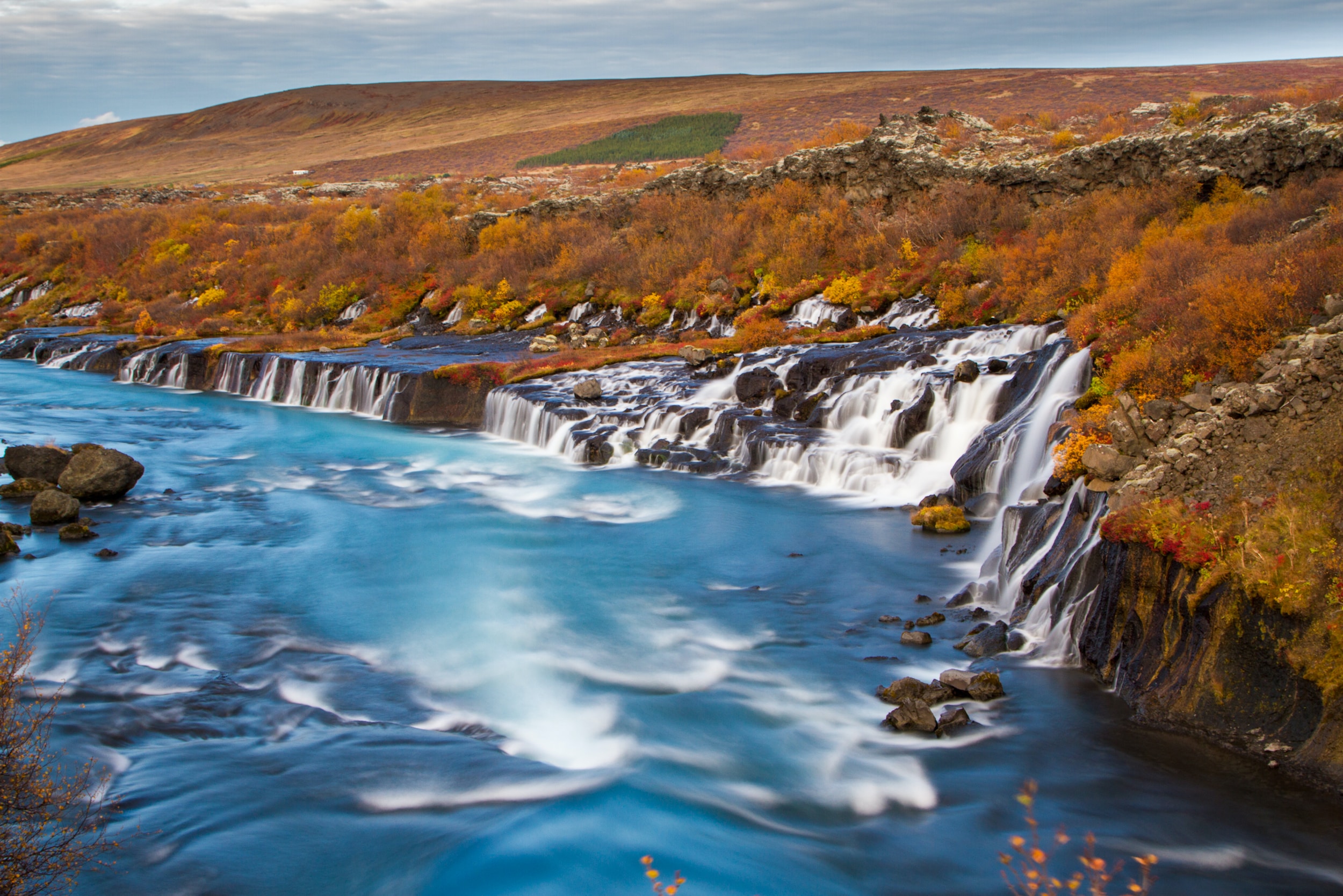 Hraunfossar waterfall