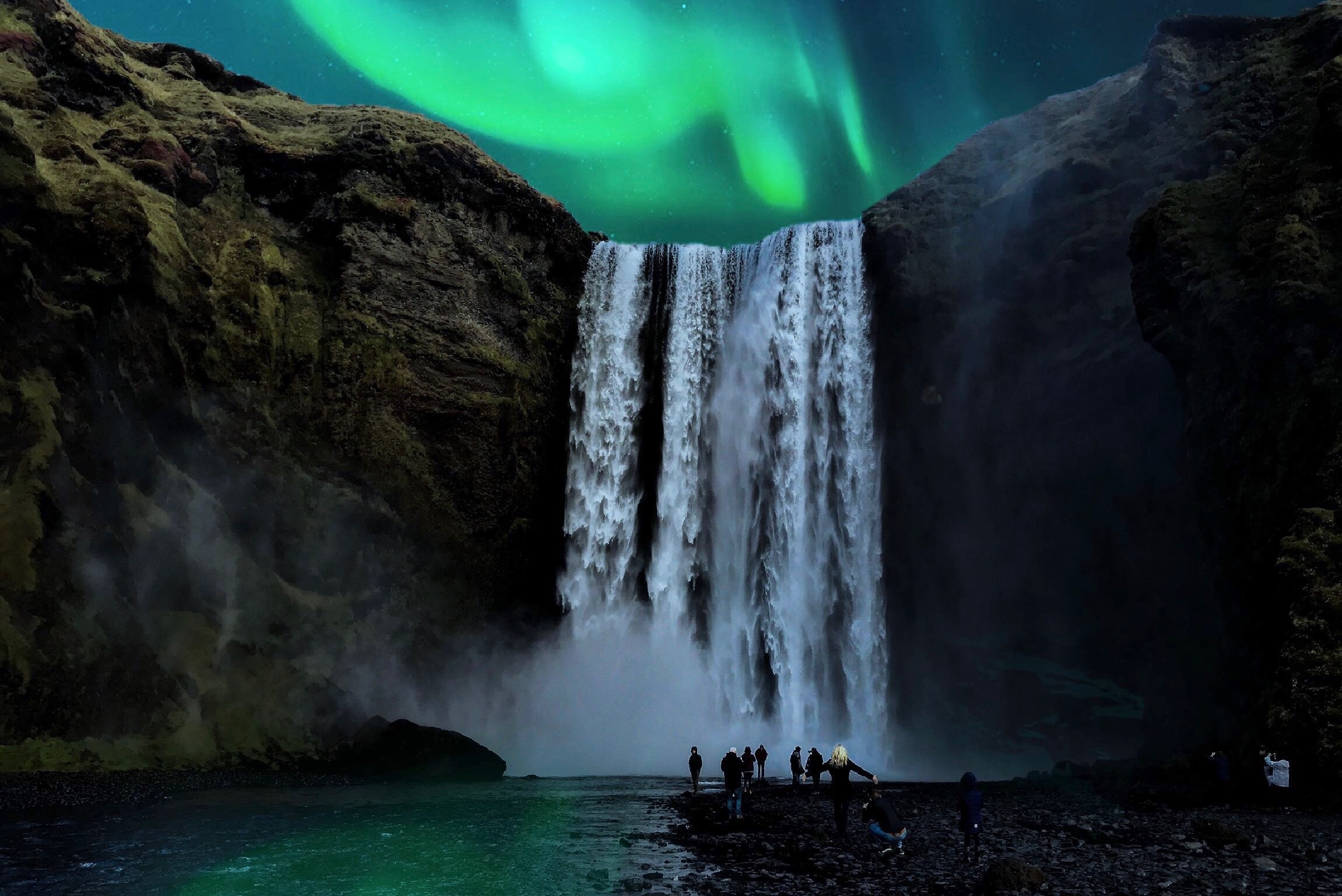 Skógafoss waterfall