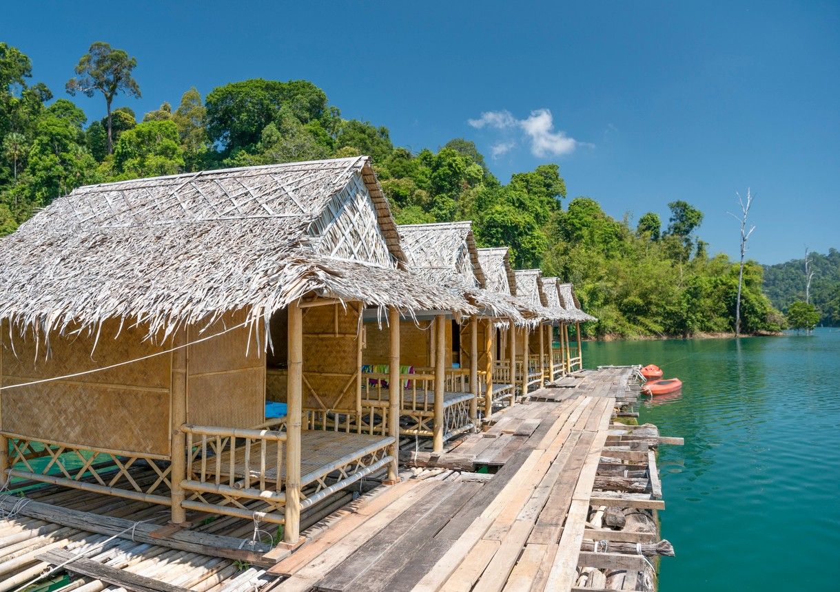 Floating Bungalows in the Khao Sok National Park