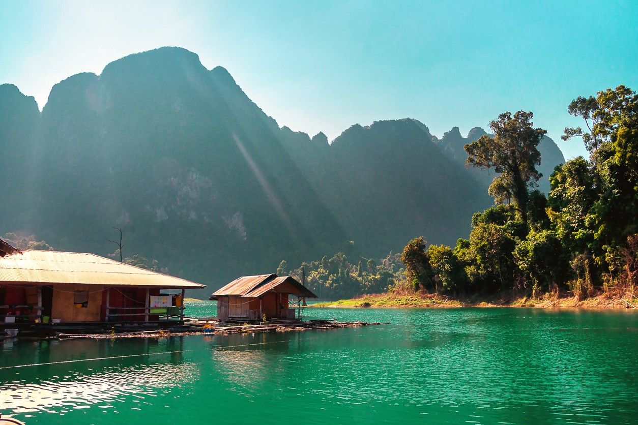 Floating Bungalows in the Khao Sok National Park