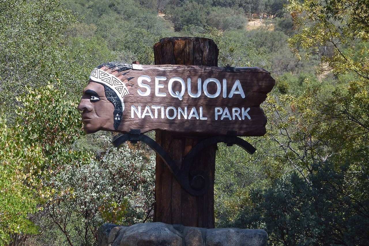 Sequoia National Park sign