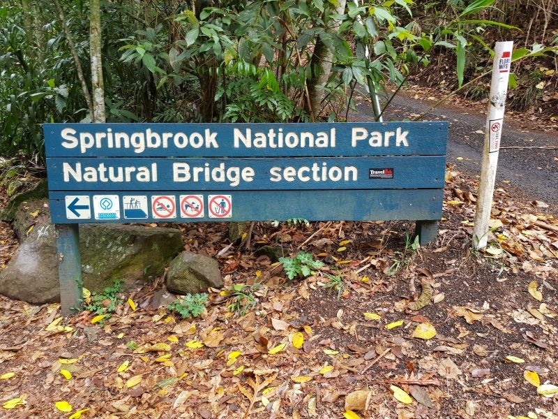 Springbrook National Park sign